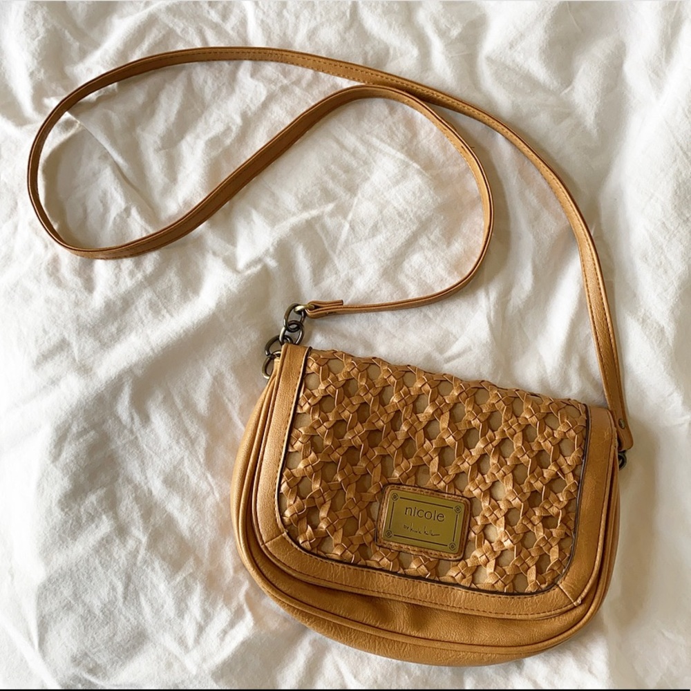 Nicole Miller weaved cross body